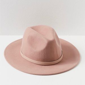 Free People - Wythe Leather Band Felt Hat